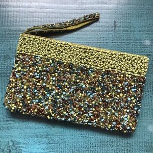 Gorgeous Beaded Zip Pouch!